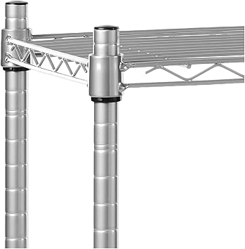 Lorell Light-Duty Wire Shelving, 14 x 36 x 36, Steel Frame, Silver