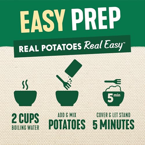 Image of Idahoan Roasted Garlic +Protein Mashed Potatoes | 4.6oz - Pack of 10