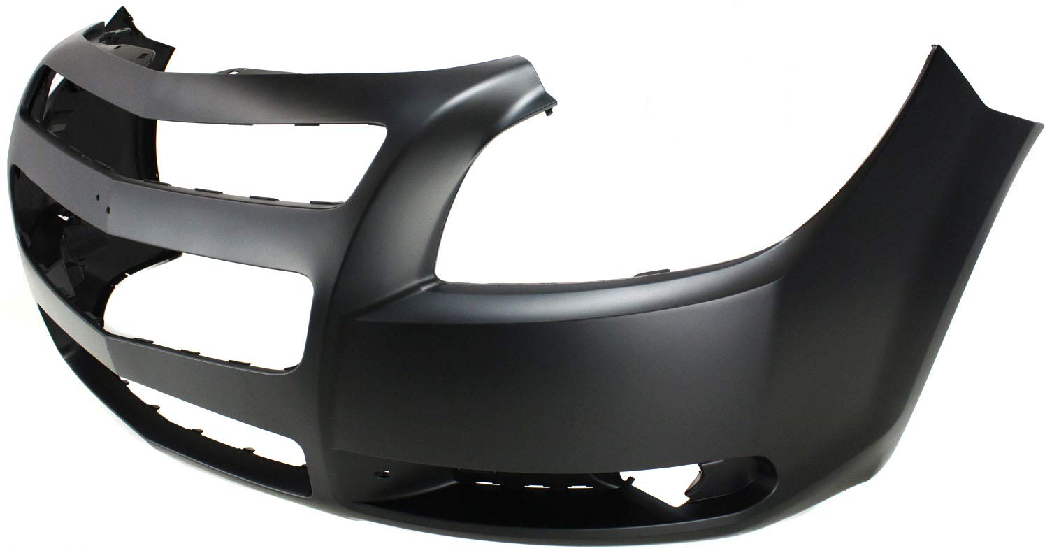 Evan Fischer Front Bumper Cover Compatible with 2008-2012 Chevrolet Malibu Primed Plastic With Fog Light Holes