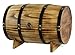 Vintiquewise(TM) Wooden Barrel Treasure Chest