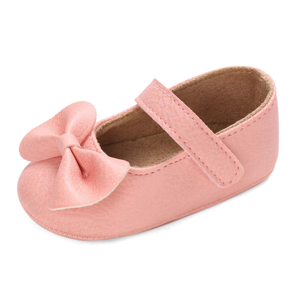 LACOFIA Baby Girls Anti-Slip First Walking Shoes Infant Bowknot Mary Jane Princess Party Shoes Prewalkers — view 14