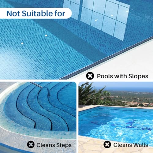 image for POOLPURE Cordless Robotic Pool Cleaner, 120Min Runtime, Dual 30W Motor
