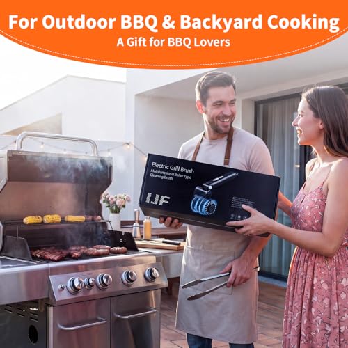 Electric Grill Cleaner 3-in-1 Kit, Cordless BBQ Grill Cleaner with Adjustable Angle, High Torque Motor, 3-Speed Rotating Grill Cleaning Brush for Burnt-On Grease & Grill Grates, Rechargeable by IJF - Used condition - Image 9