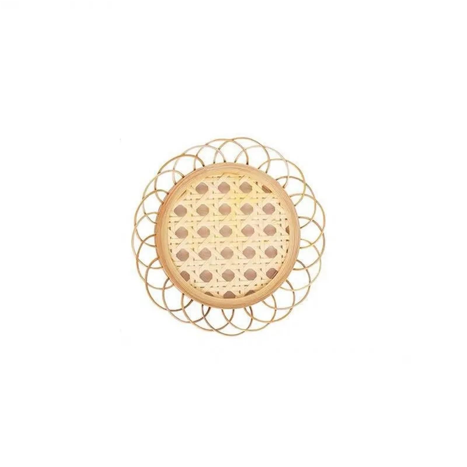 Sous-verres en rotin lot de 4 protecteurs antidérapants pour tasses et table à manger
