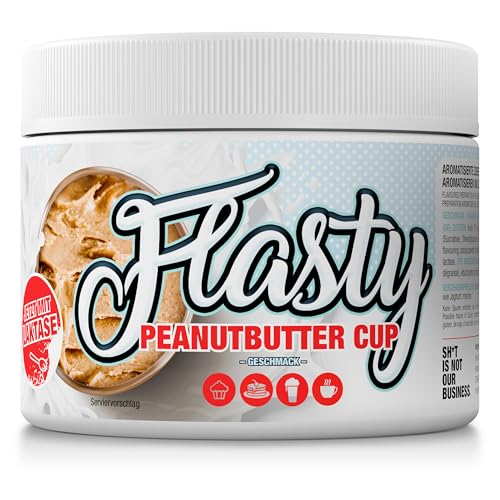 Flasty Geschmackspulver (Erdnussbutter) 1 x 250 g Kalorienarmes Flavour Pulver mit Nur ca. 5 kcal pro Portion bringt es Leben in deinen Quark, Joghurt und vielem mehr.