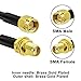 YOTENKO SMA Male to SMA Female Cable 10ft 3m SMA Extension RG58 Coaxial Cable Low Loss Coax 50 Ohm (NOT for TV, WiFi)