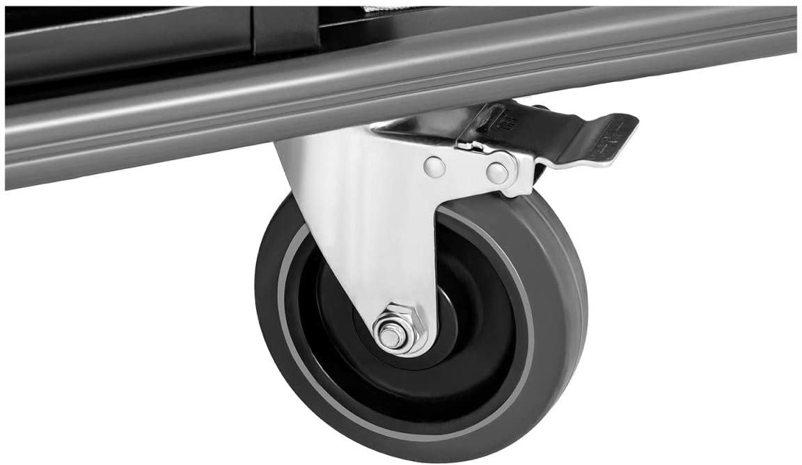 Carrito De Servicio para Hotel Carro Camarera UNICLEAN 142B (Ruedas de TPR, Capacidad de Carga: 150 kg, 2 Bolsas)