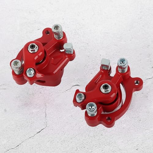 Minimoto Étrier De Frein à Disque Arrière + Plaquettes Pour Mini Moto Scooter Chinois 43cc 47cc 49cc - Rouge