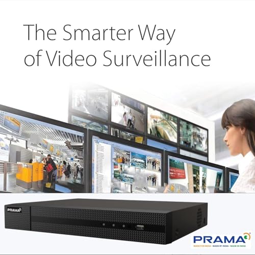 Image of PRAMA PT-NR2A04-Q1 4 Channel 8MP Network Video Recorder with H.265+ Compression, 1 SATA Interface Supporting HDD up to 6TB, 4K HDMI & VGA Dual Output, Gigabit Network.
