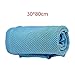 Zxpjkyu Microfiber Towel for Neck and Face in Warm Conditions, Ideal for Gym and Outdoor Use, Blue
