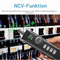 NOYAFA NF-8506 Netzwerkkabeltester mit Ping Test, TDR-KAT5-KAT6-Ethernet-Kabeltester, IP-Scan, Netzwerkrate-Test, Portflashing, Netzwerktester-Kabeltoner für RJ11 RJ45 – Ansicht 5