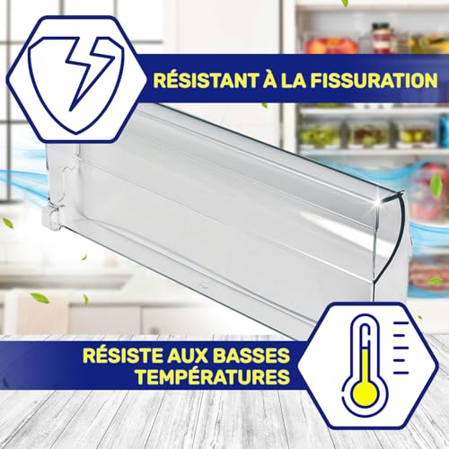Panneau Tiroir Congélateur 387x139x37mm 00708742 pour Bosch – vue 4
