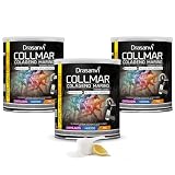 DRASANVI COLLMAR Colageno Marino Hidrolizado con Magnesio, Acido Hialuronico y Vitamina C | para cartílagos, huesos y piel | Máx. Asimilación 9.717 mg/día |3 x 300 g de polvo | Sabor Limón