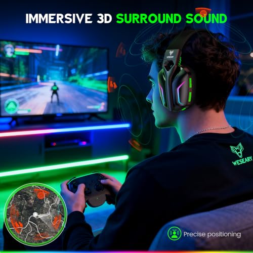 Image of WESEARY Wireless Gaming Headset for Xbox Series X|S, 2.4GHz Low Latency