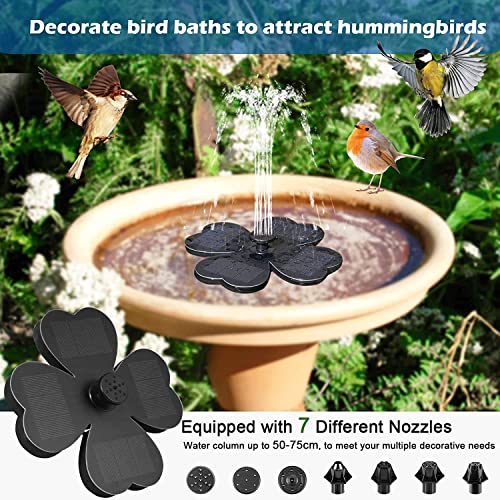 Solar Fountain Pump For Bird Bath, Lucky Clover Solar Water Pump For Pond, Raesoot Floating Solar Powered Water Pump For Garden Backyard Pond Pool, Outdoor Decor Summer Gifts For Mother #TOP1