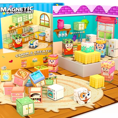 Image of Magnetic Blocks - Essential Portable Mini Travel Toys for Kids Ages 3+