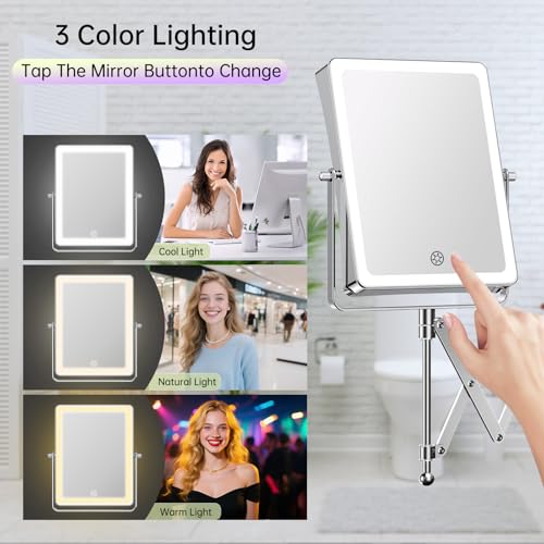 Espejo de Maquillaje de Pared Recargable FASCINATE 8.7" miniatura 5