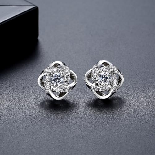 Boucles d'oreilles géométriques moissanite pour un style décontracté chic - 3