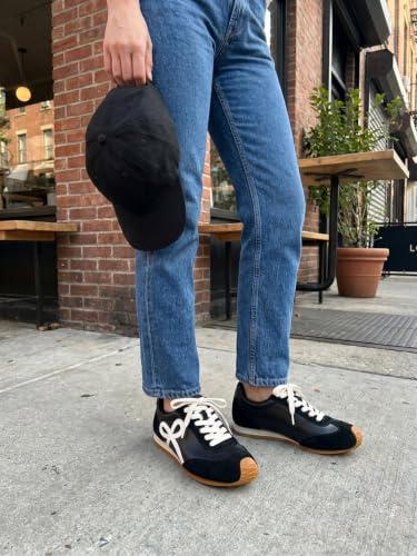 Image of Coutgo Womens Slip On Fashion Sneakers Lace Up Sneaker Walking Shoes