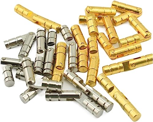 barrel hinges, Door Hinge,Bearing Hinges,Cabinet Hinges,10 Pcs Copper Barrel Hinges Cylindrical Hidden Cabinet Concealed Invisible Brass Hinges for Jewelry Box Case Furniture Hardware (Color : Gold 4x