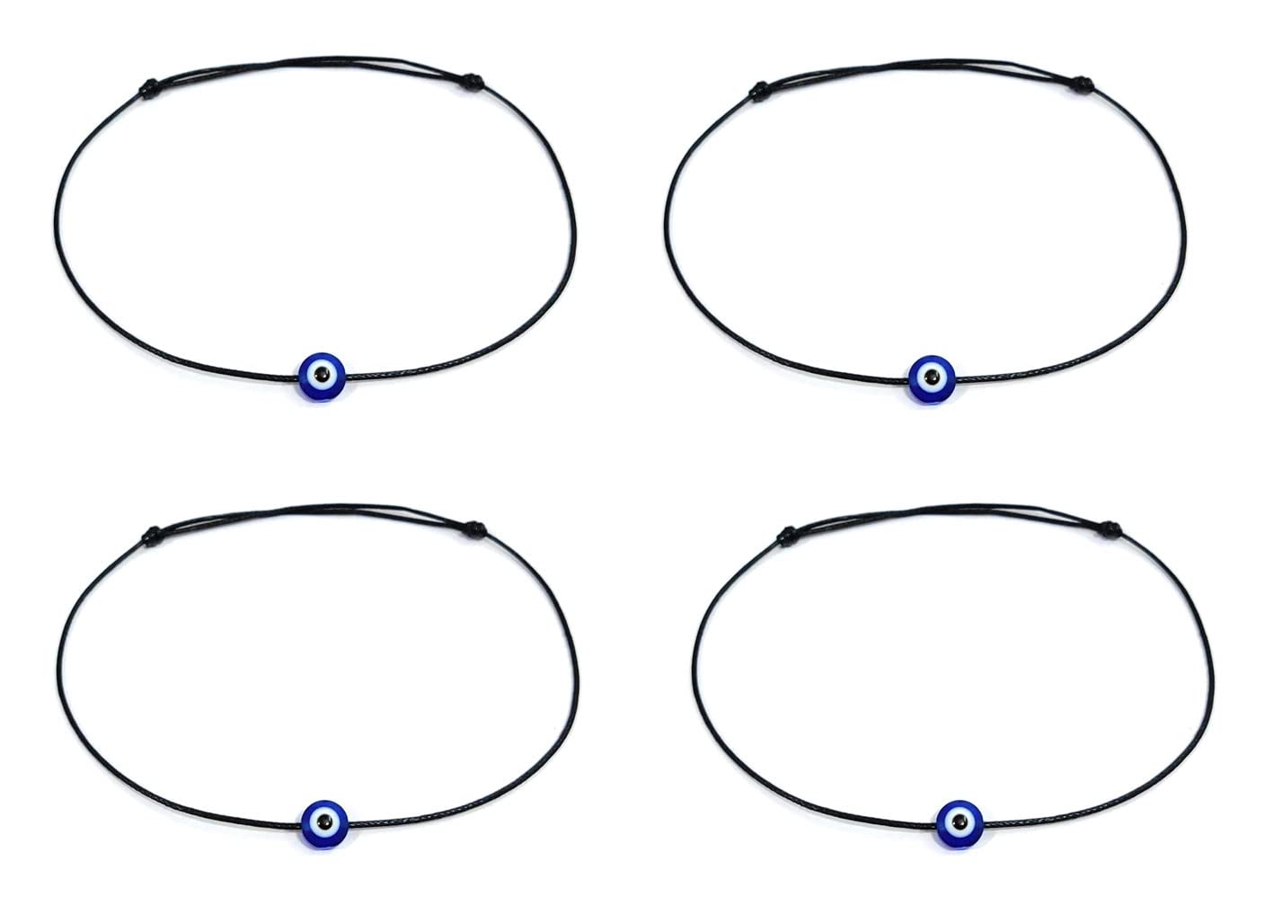 Kaushey loom & craft Women Black color Evil Eye Bead Cottan Thread Anklet/nazariya anklet (Set of 4) (B0B7NVWTGT) Amazon Price History, Amazon Price Tracker