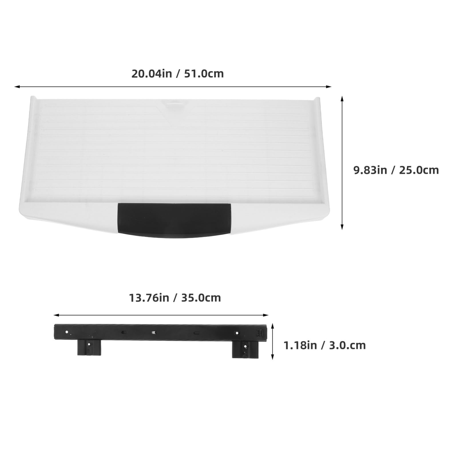 Bandeja ergonómica extraíble para teclado, estante deslizante para teclado debajo del escritorio para oficina en casa, diseño compacto, fácil instalación, estética moderna, solución de almacenamiento