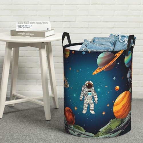Panier à linge autonome astéroïde bac à linge pliable pour salle de bain - 7