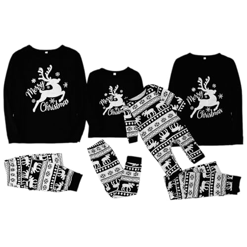 Faily Christmas Pajamas Sets 2 Piece Cute Graphic Long Sleeve Crew Neck Shirts And Pants Fall Winter Pjs Macthing Set