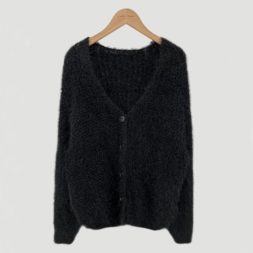 トップス crepuscule Mohair V Neck Cardigan Black crepuscule 「Mohair V/N Cardigan / Black」 – SISTER