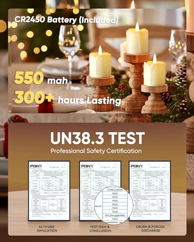 Homemory 2 Inch X 2 Inch Timer Remote Control Flickering Flameless Votive Candles thumb #1