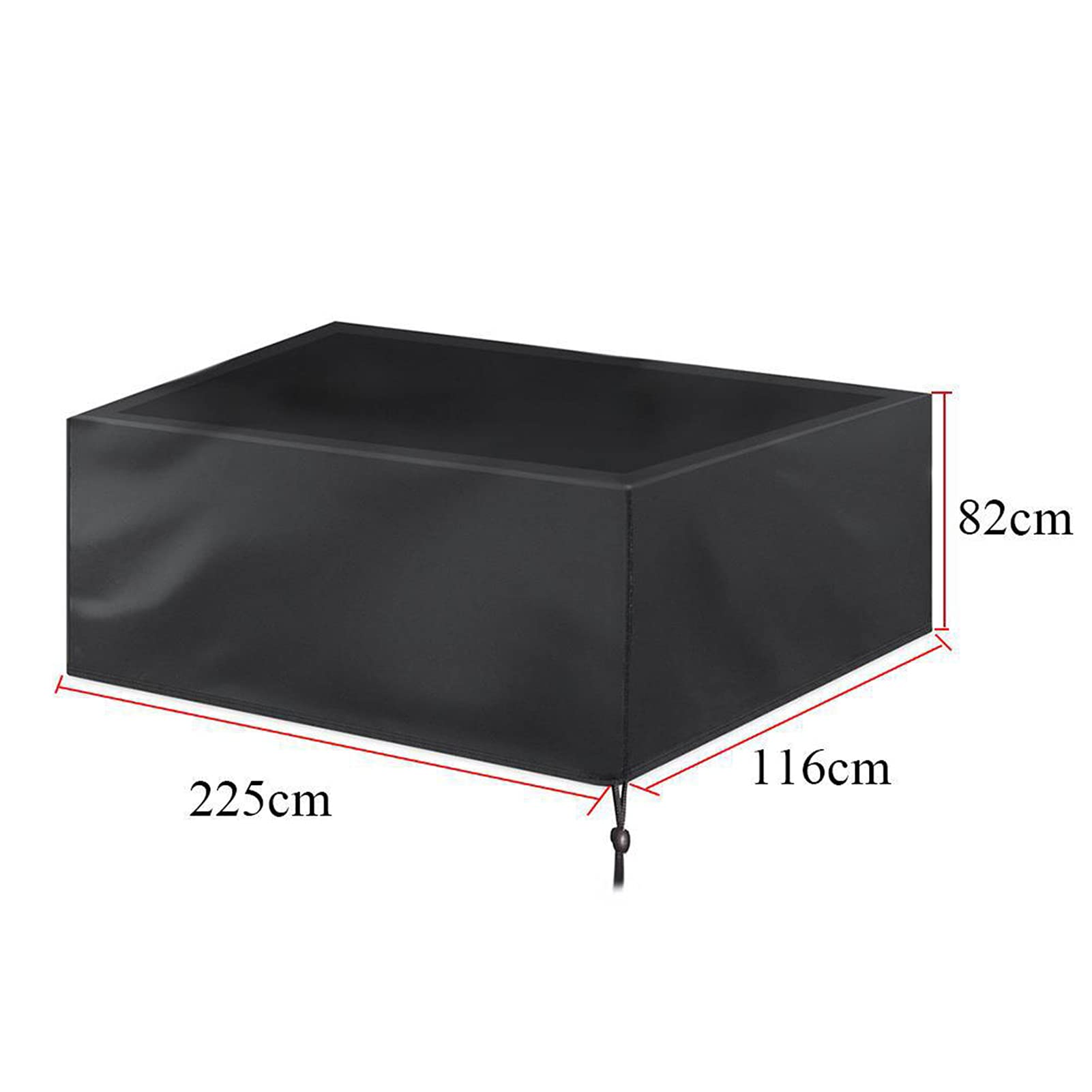 Housse de protection anti-poussière table de billard, 225x116x82cm/88.6x45.7x32.3in housse de billard d'extérieur avec sac de rangement housse table billard d'extérieur réglable pour table de billard