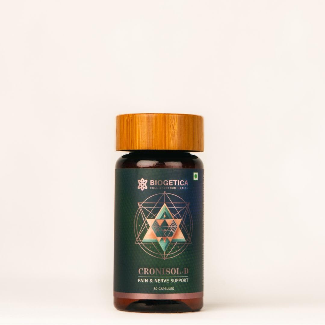 Cronisol-D Pain & Nerve Support Capsules, Ayurvedic Supplement, Unflavoured, 80 Capsules-image-44