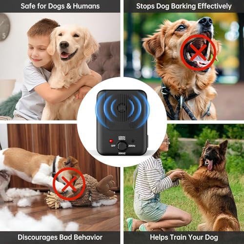 QEWEUUIE Anti Bell Gerät Hunde - 2026 Upgrade 3Modi Antibell Ultraschall Gerät - 50 Fuß Reichweite - Wiederaufladbares Automatisch Ultraschall Hundegebell Bellstopp für Große Mittler Kleine Hunde