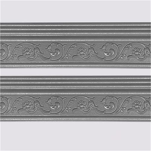 Decoración de borde de pared, borde de papel de pared autoadhesivo, fondos de pantalla en relieve 3D línea de cintura zócalo de la sala de estar bordes de papel tapiz autoadhesivos (69 cm x 8 cm) (Col