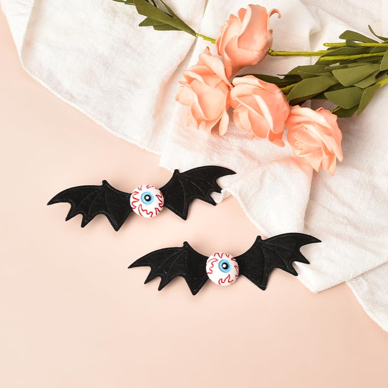 Miniatura 5 de Pinzas para el cabello de Halloween con alas de murciélago para mujeres, horquillas de Halloween para niñas, accesorios para el cabello para