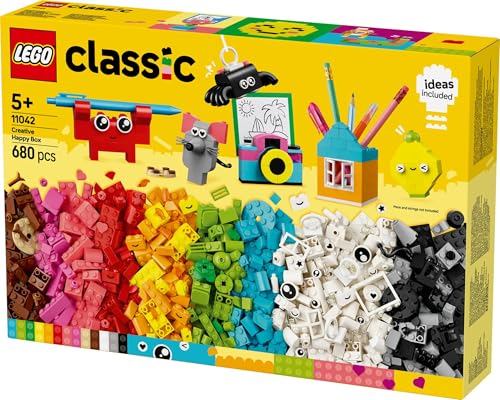 Classic Scatola della Felicità Creativa, Set di Costruzioni con 680 Mattoncini Colorati, Giochi Creativi e di Fantasia per Bambini e Bambine da 5 Anni in su, Idea Regalo di Compleanno 11042 - Lego - Immagine 3