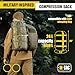 m-tac Nylon Militär-Kompressionssack – Stuff Bag Reisen, Camping, Wandern, Rucksackreisen, XL, schwarz,...