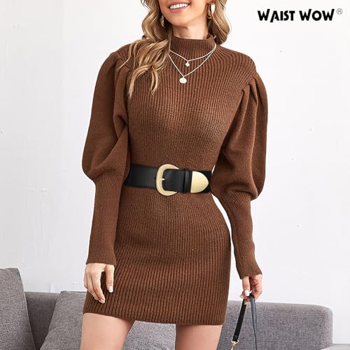 Women Wide Elastic Waist Belt for Dresses Fashion Thick Stretchy Belt for Trendy3