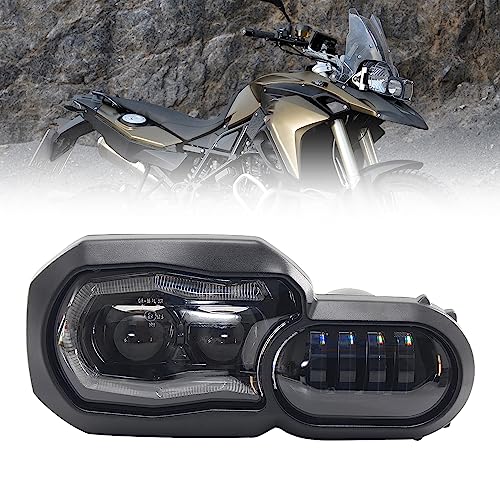 KAKABAS Motorcycle LED Headlight for F800GS, Front Head Light Lamp with High and Low Beams DRL Compatible with BMW F800GS/F800GS Adventure/F800R/F700GS/F650GS Accessories