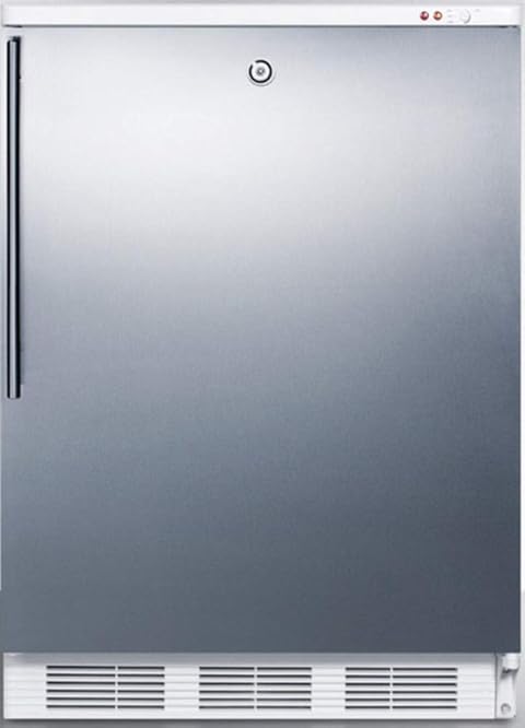 Summit VT65MLSSHV Upright Freezer, Stainless Steel