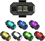 WANGCL 7 Colours USB Charging Drone Strobe Signal Flash Light Adjustable Strobe Lights Emergency Night Light for RC Car Motorcycle Aircraft（4pcs） - Image 3