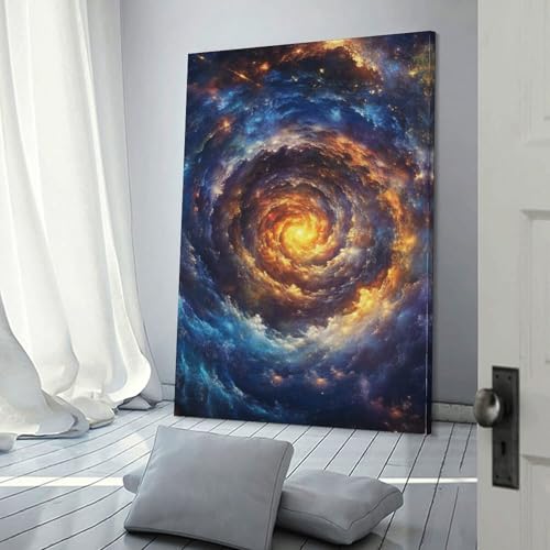 Impression sur toile vortex cadeau deco maison originale 40x60cm