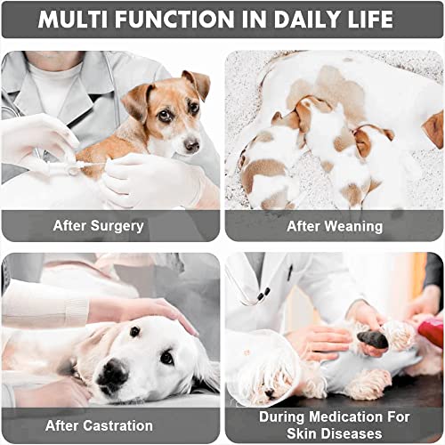 Image of Surgery Suit for Dogs Recovery Suit Abdominal Wound Puppy Surgical Clothes Post-Operative Vest Pet After Surgery Wear Substitute (L, Blue and White)