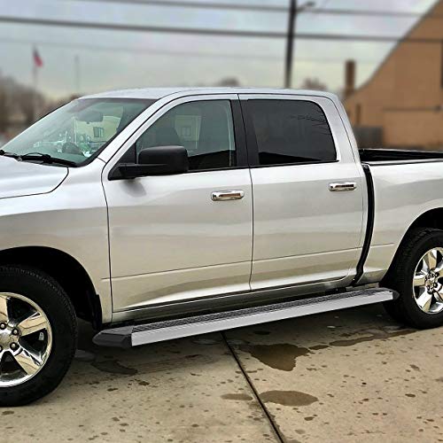 J2 Engineering J2-Stepb-Ztl-8257-Ss 8 Inches Chrome Ss Honeycomb Step Pad Nerf Bar Running Boards Compatible With 11-18 Ram 1500 Crew Cab 4-Door #TOP6