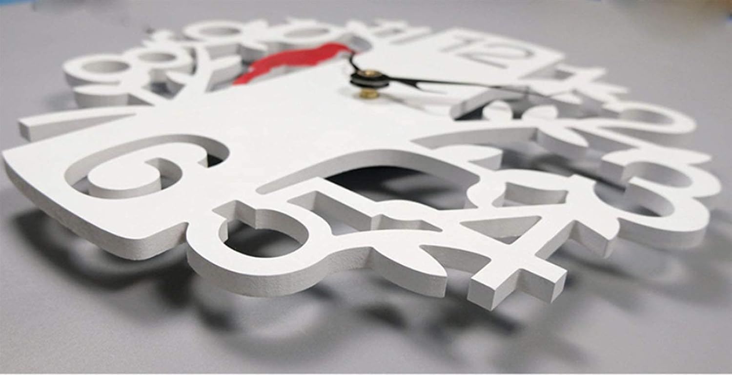 Outdoor Garden Wall Clock, 16in Silent Non Ticking Quartz Easy to Read Home Indoor Outdoor for Living Room/Kitchen/Dining Room & Over Fireplace, Wedding Gift