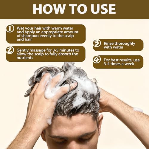 Image of Root Activator Shampoo for Men-Hair Growth Shampoo for Hair Loss and Thinning Hair,Sulfate Free-13.6 fl oz / 400 mL