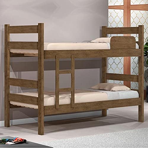 Beliche Prisma Quarto Solteiro Grade Proteção Cor Jequitiba