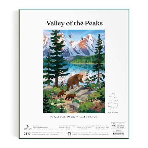 Galison - Valley of the Peaks Rompecabezas de 1000 piezas miniatura 3