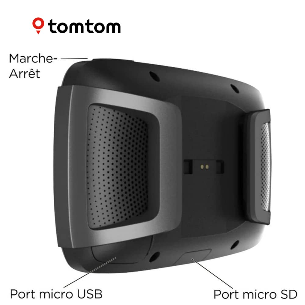 TomTom GPS Moto RIDER 500 - 4, 3 pouces, Cartographie Europe, TomTom Traffic, Alertes des zones de Danger, Appel Mains-Libres