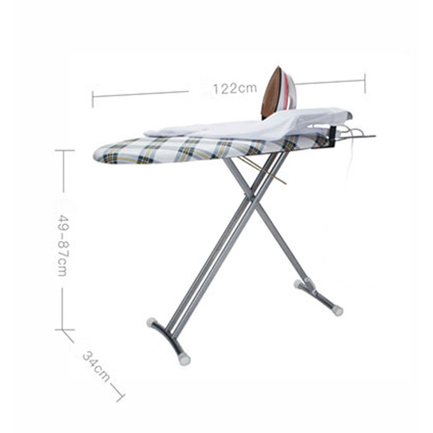 Tabellone da Stiro con Altezza Regolabile per Appendiabiti Smart Regolable Easy Storage, Top Leggero Imbottito, per L'uso della Lavanderia Domestica